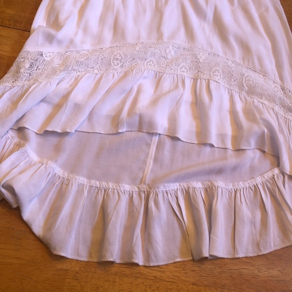 D-Signed sundress with flowers and lace Sz Large - Picture 6 of 10